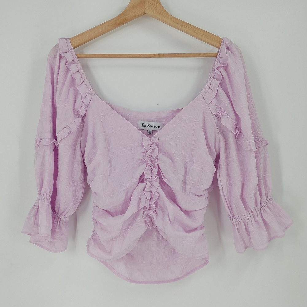 En Saison Ruched Blouse